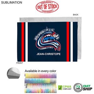 72 Hr Fast Ship - Team Poplin Pillowcase, 33x21, Sublimated full color Edge to Edge 1 side
