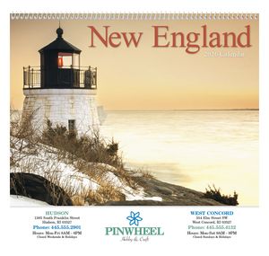 New England Appointment Calendar - Spiral 2026 Calendar