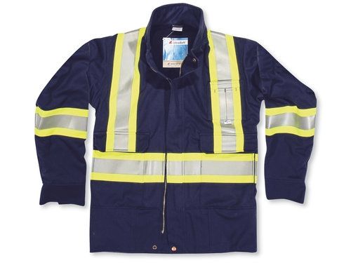 Navy Blue Indura® Ultrasoft® Safety Parka Jacket