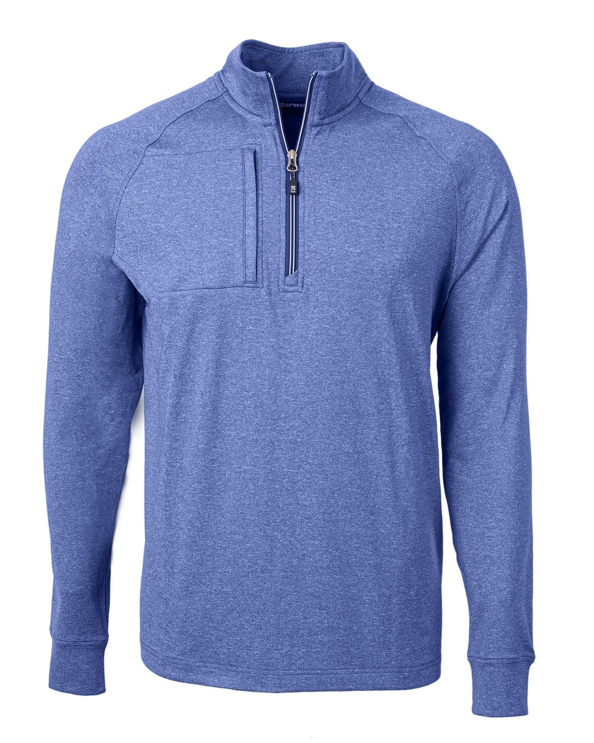 Cutter & Buck Adapt Eco Knit Heather Mens Big & Tall Quarter Zip Pullover