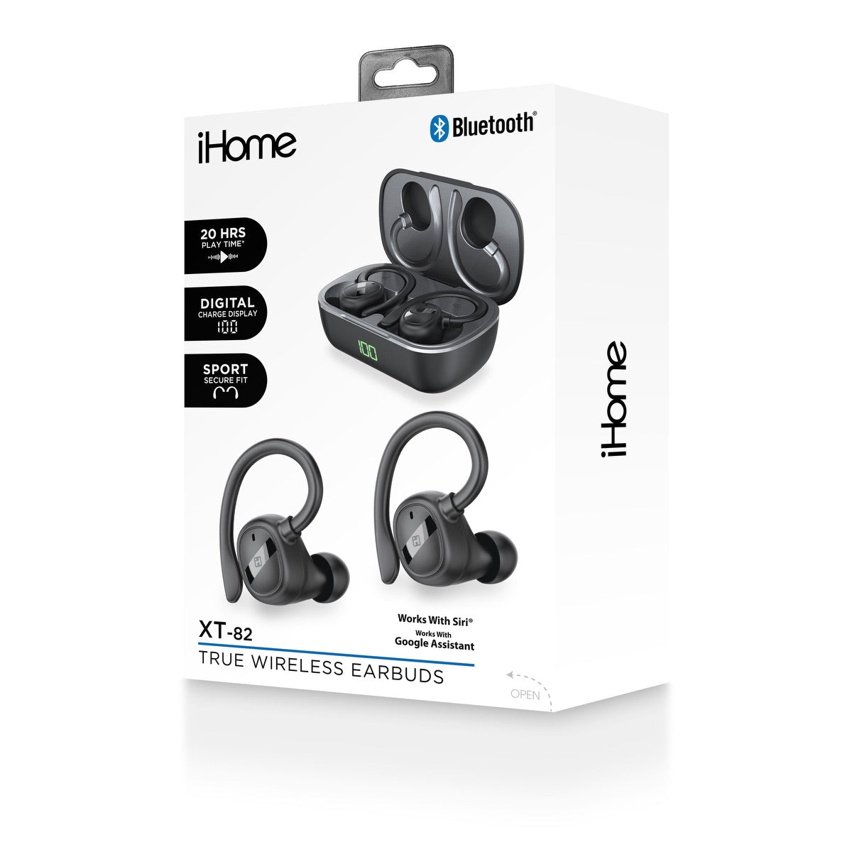 iHome XT-82 True Wireless Earbuds & Charger Case