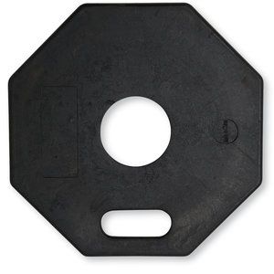 Black Rubber Octagon Delineator Base