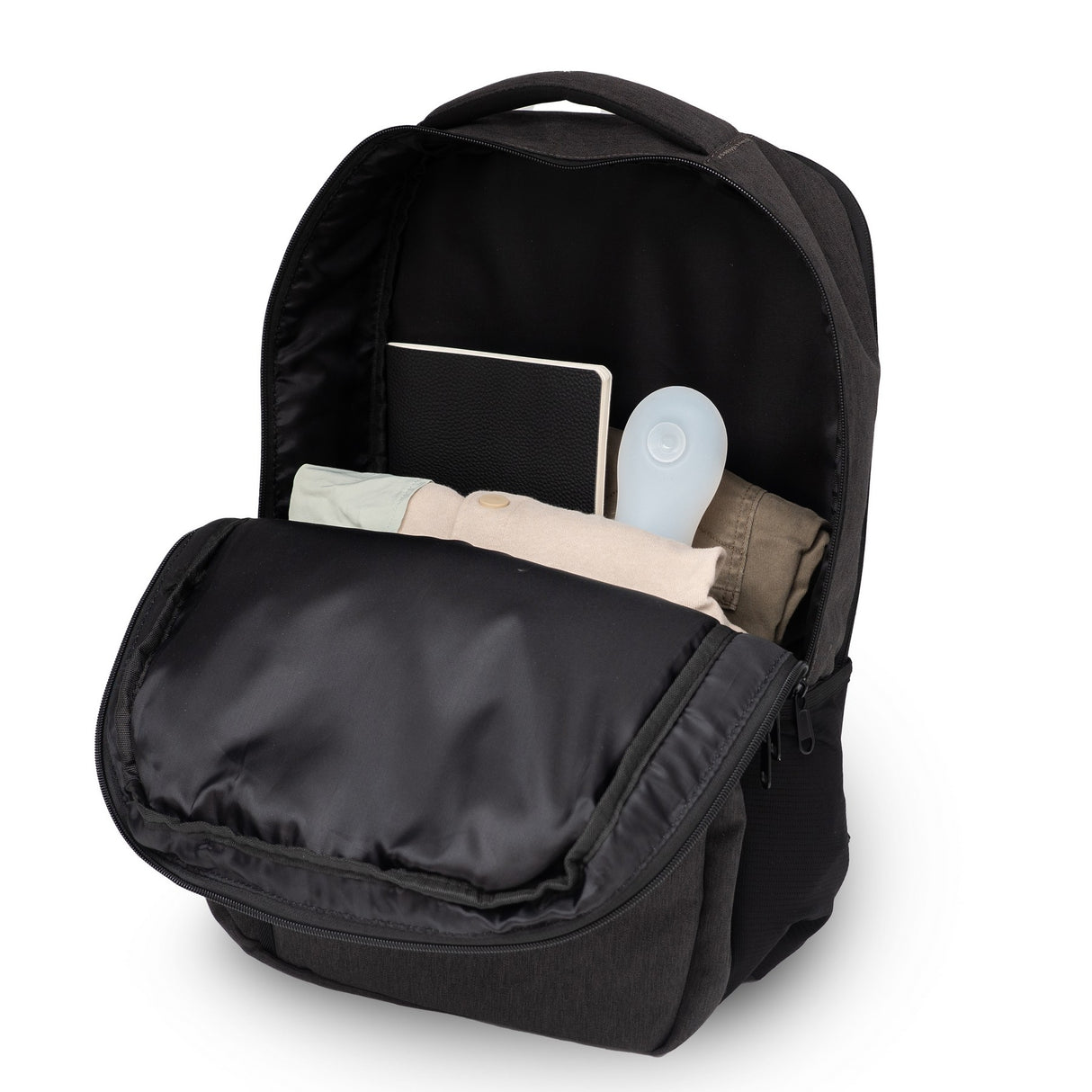 BGR105 Backpack Charcoal OPEN Finish Image Blank
