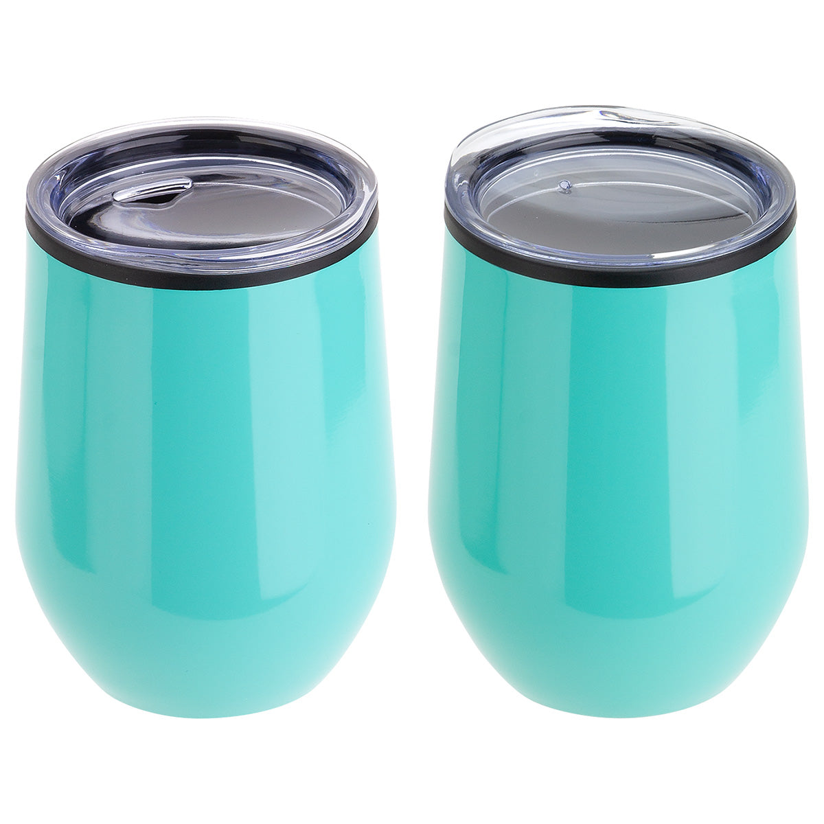 Onyx 12 oz Stainless Steel/Polypropylene Wine Goblet