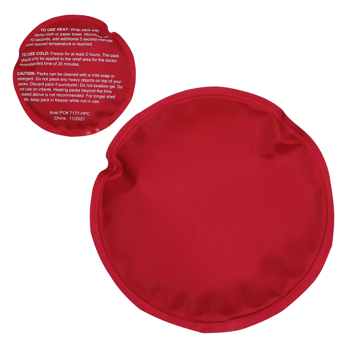 Round Nylon-Covered Hot/Cold Pack