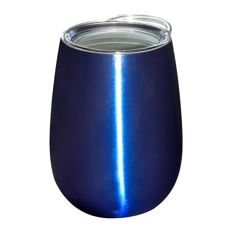 10 Oz. Stemless Vacuum Wine Tumbler w/Lid