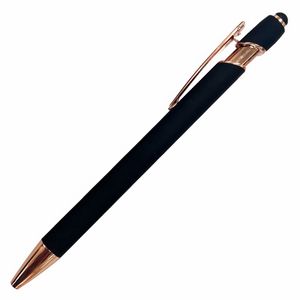 ELORA Stylish comfort aluminum rubberized plunger action pen