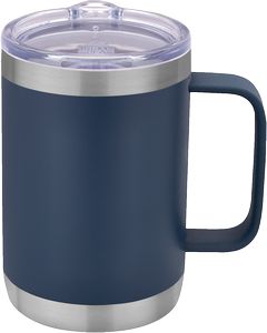 Navy Blue/Silver/Clear Blank Front View