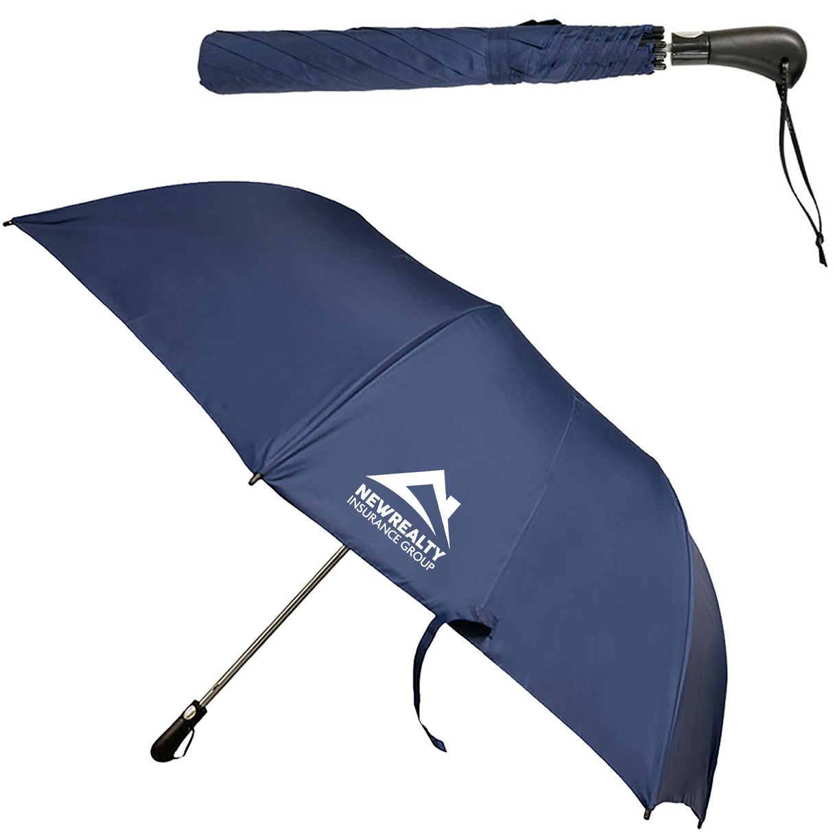 Telescopic Folding Umbrella: 56" Arc: 56" Arc