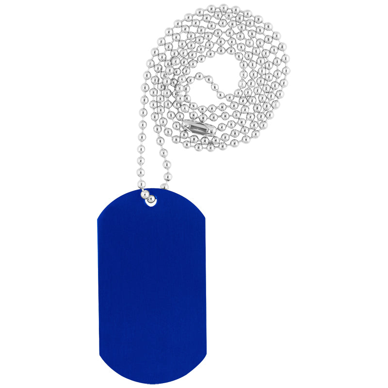 Dog Tag on Bead Chain