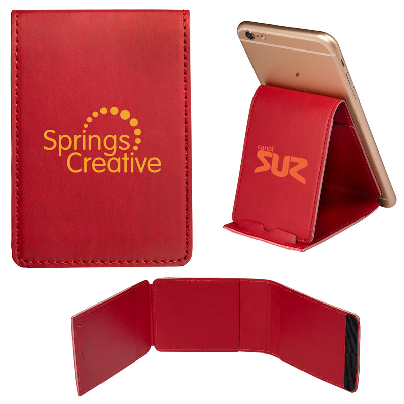 Folding Phone Holder & Stand w/Pocket