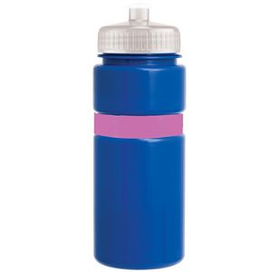 Blue/Pink Band/Clear Lid Blank