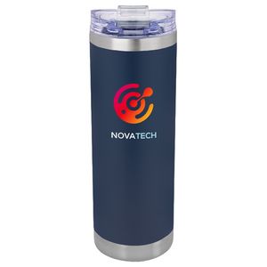 Navy Blue/Silver/Clear Logo Front View