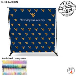 School University 8' Backdrop, Media Wall, with Full Color Graphics, Photos, NO SETUP CHARGE