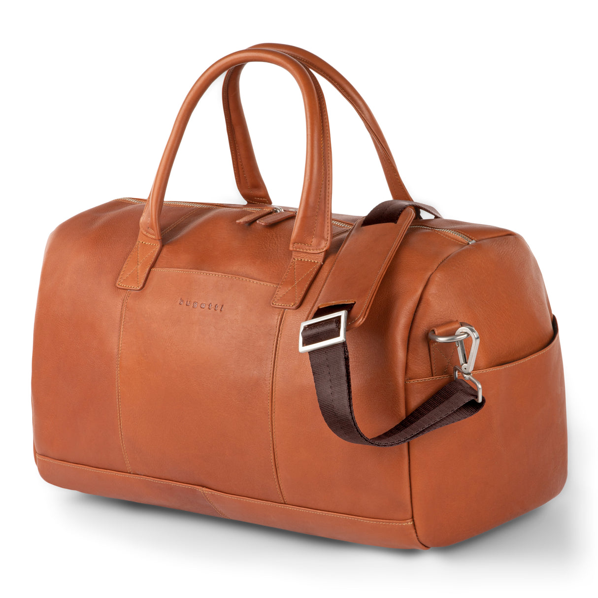 Bugatti Sartoria Leather Duffle bag - Cognac