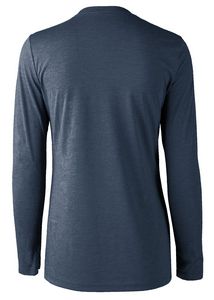 Navy Heather Blue Blank Back