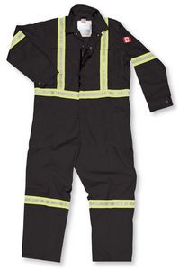 Black Indura® Protection Coveralls