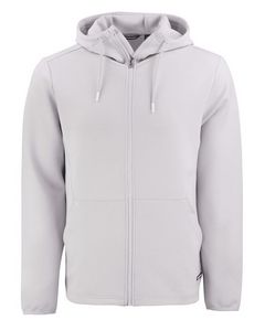 Cutter & Buck Roam Epic Comfort Recycled Mens Full Zip Hooded Jacket