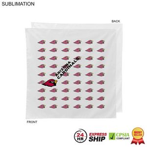 24 Hr Express Ship - White Square Bandana, 22x22, Sublimated Full Color Logos