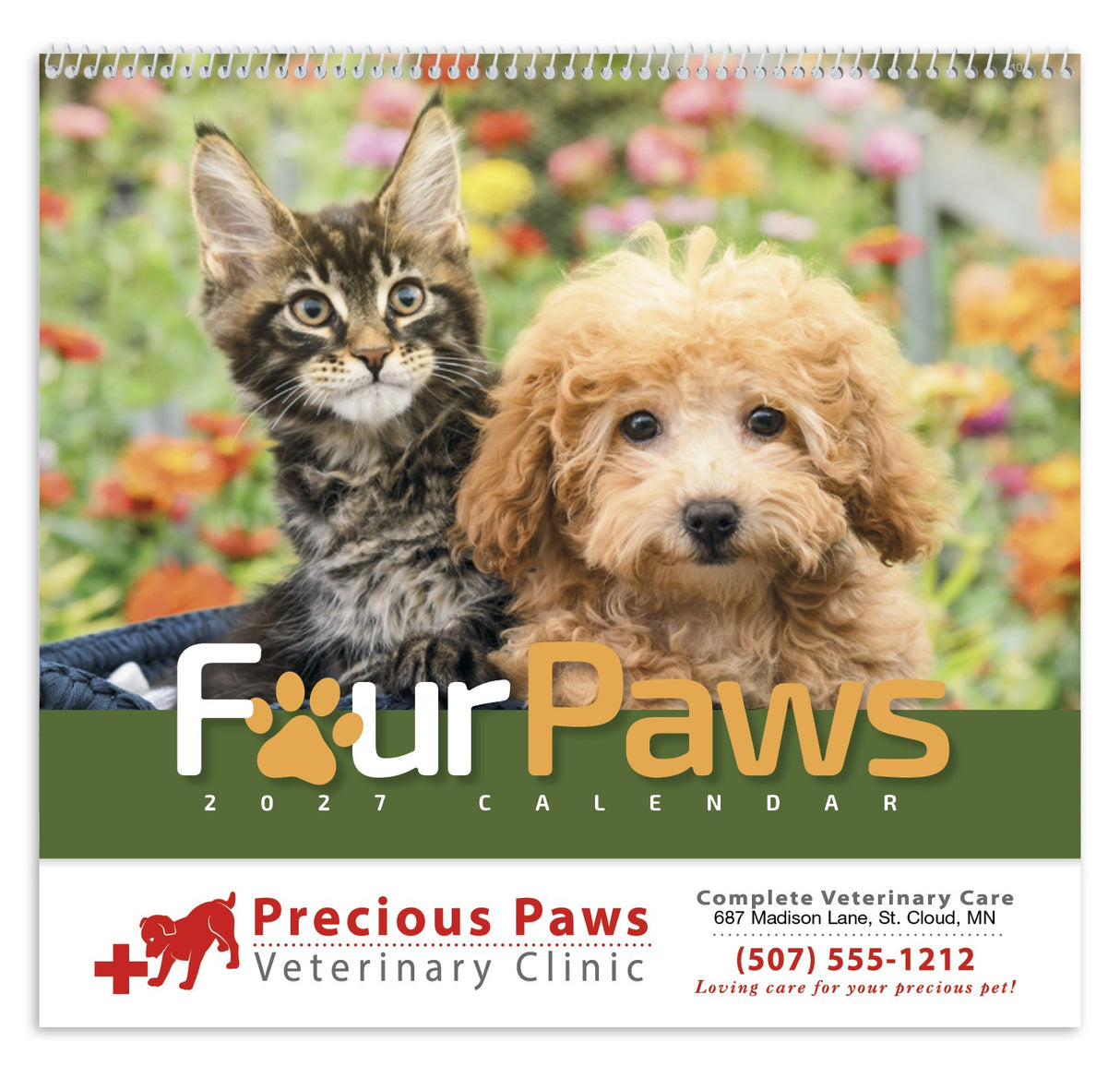 HotLine Products Four Paws Appointment Calendar - Spiral cover image