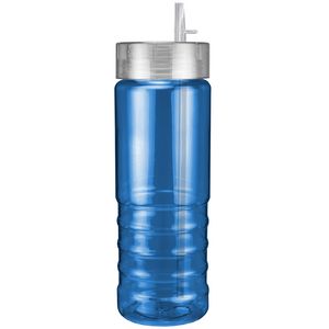 Translucent Blue/Clear Lid Blank