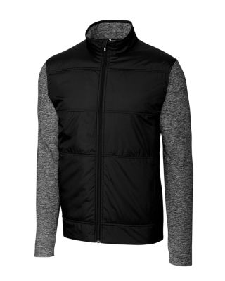 Cutter & Buck Stealth Hybrid Quilted Mens Full Zip Windbreaker Jacket