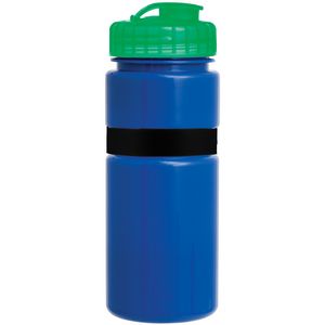 Blue/Black Band/Translucent Green Lid Blank