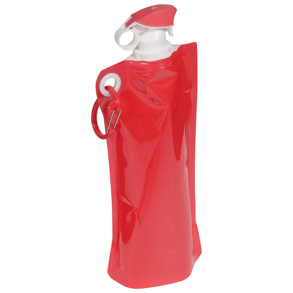 Flip Top Foldable Water Bottle with Carabiner