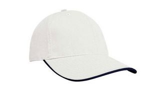 White/Navy Blue Blank