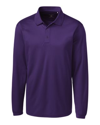 Clique Ice Pique Mens Long Sleeve Tech Polo