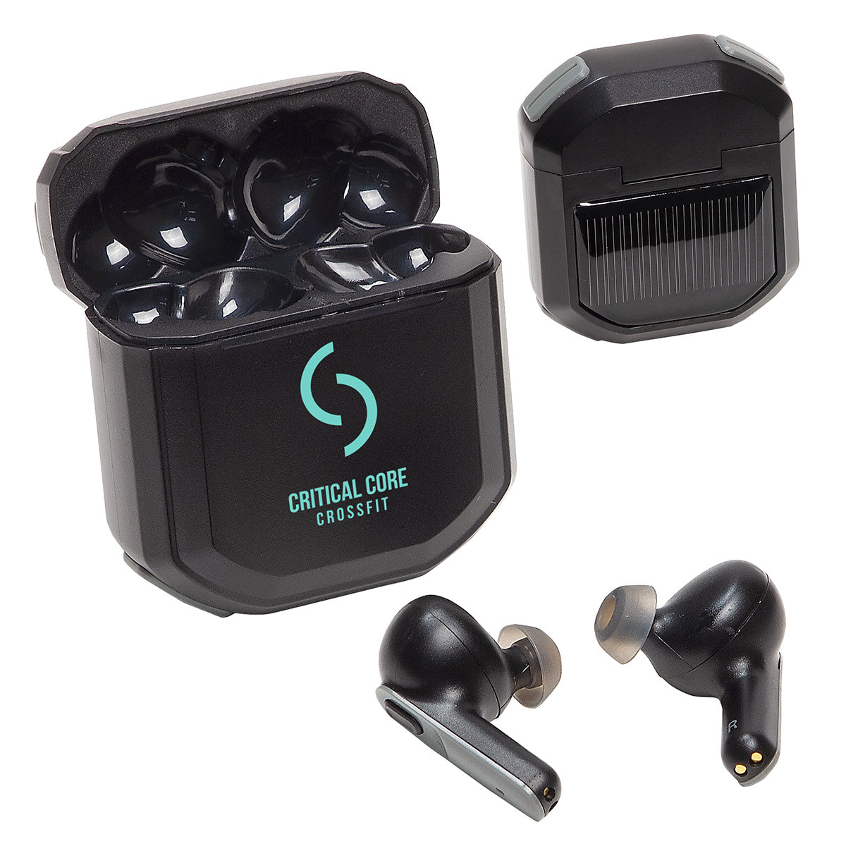 000648 Allegro TWS Earbuds with Solar Powered Charging Case