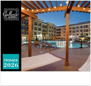Galleria Wall Calendar 2026 Homes