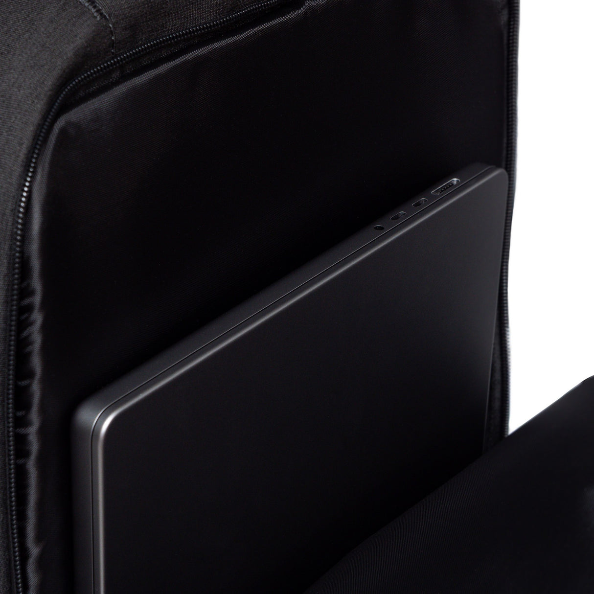 BGR105 Backpack Charcoal Laptop Finish Image Blank