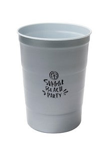 Party Chill-Cup, 16oz steel cup grey/white