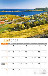 Galleria Wall Calendar 2026 Scenes of Atlantic Canada