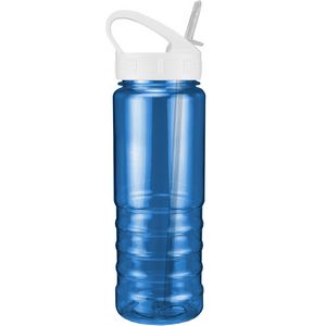 Translucent Blue/White Lid Blank