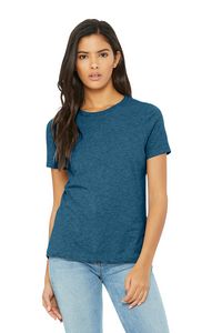 Heather Deep Teal Blue Blank