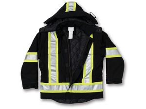 Black Quilt Cotton Duck Jacket