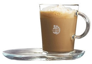 Barista Set 13.5oz mug and saucer clear glass