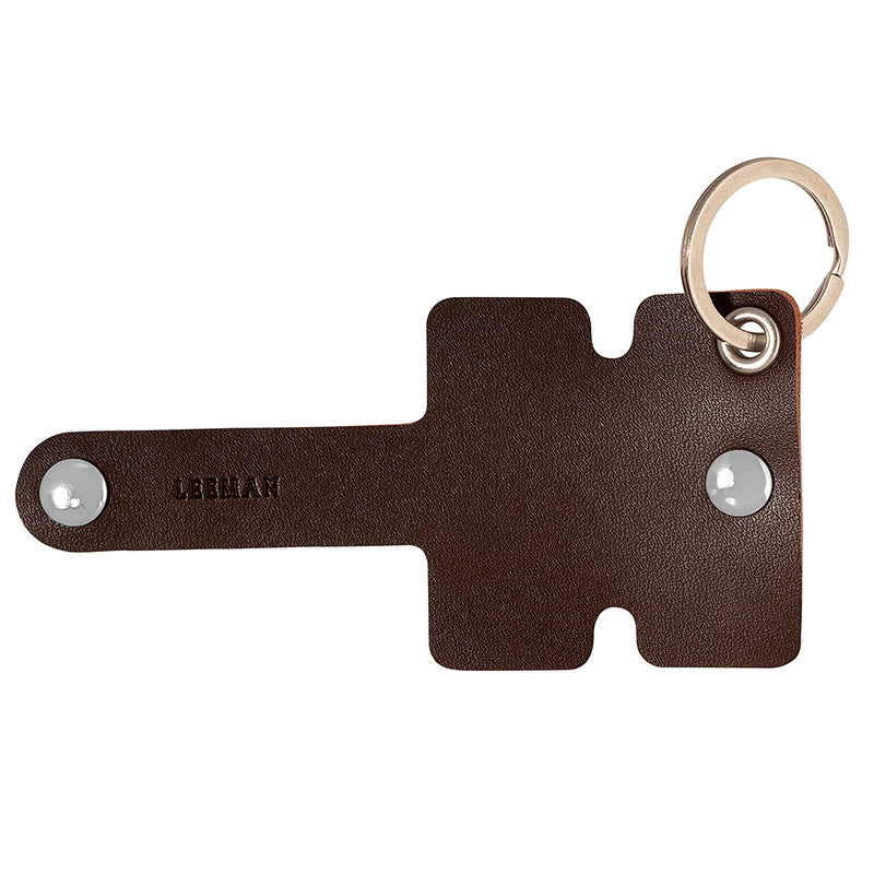 Leeman™ Genuine Leather Cord Organizer w/Snap