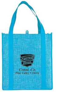 Silver Tone Colossal Grocery Tote