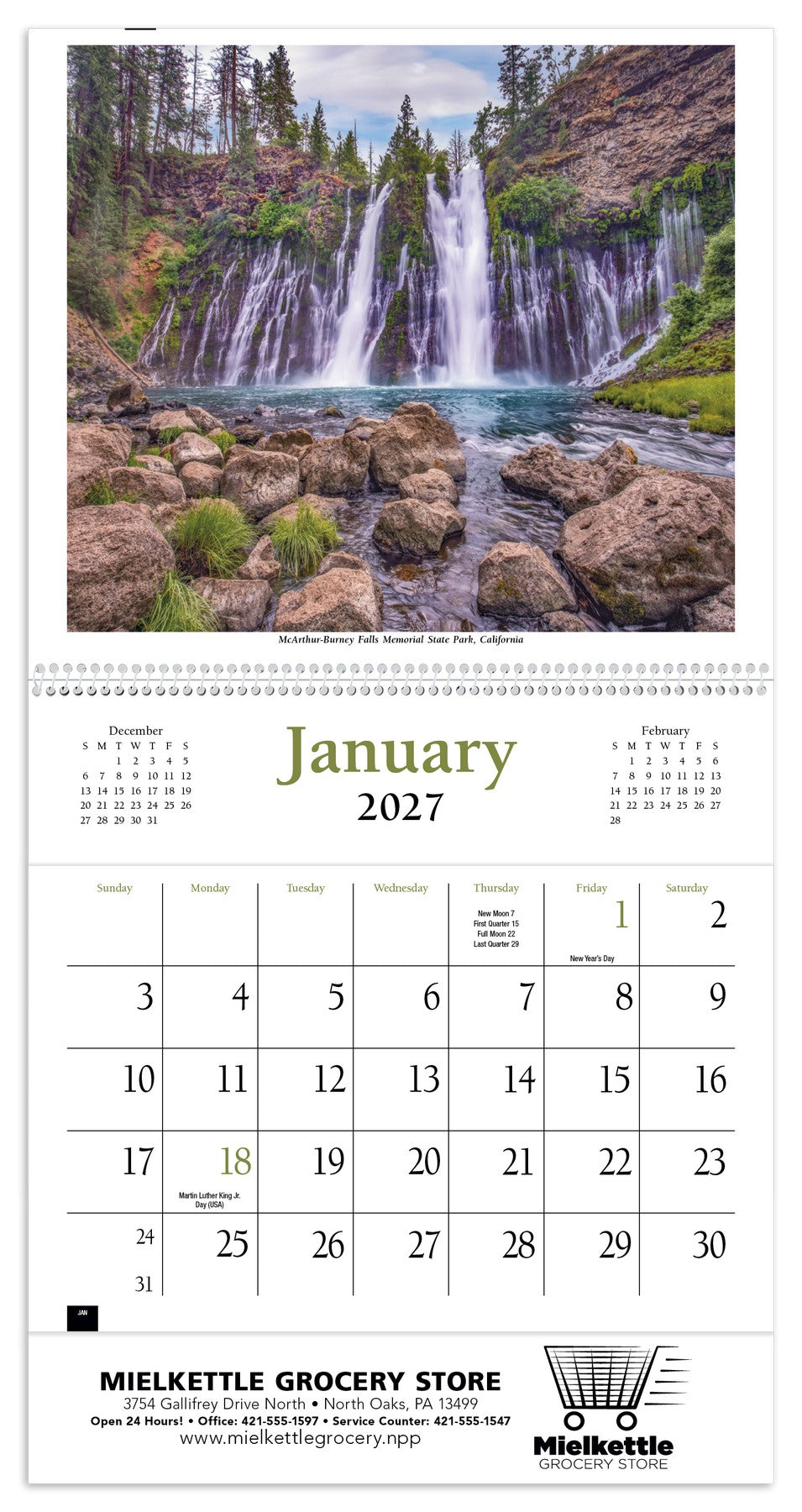 HotLine Products Scenic America Pocket Calendar open image