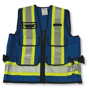 Royal Blue Supervisor Vest w/Mesh Option