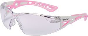 Bollé Rush Plus Temple Pink Lens Clear-Small
