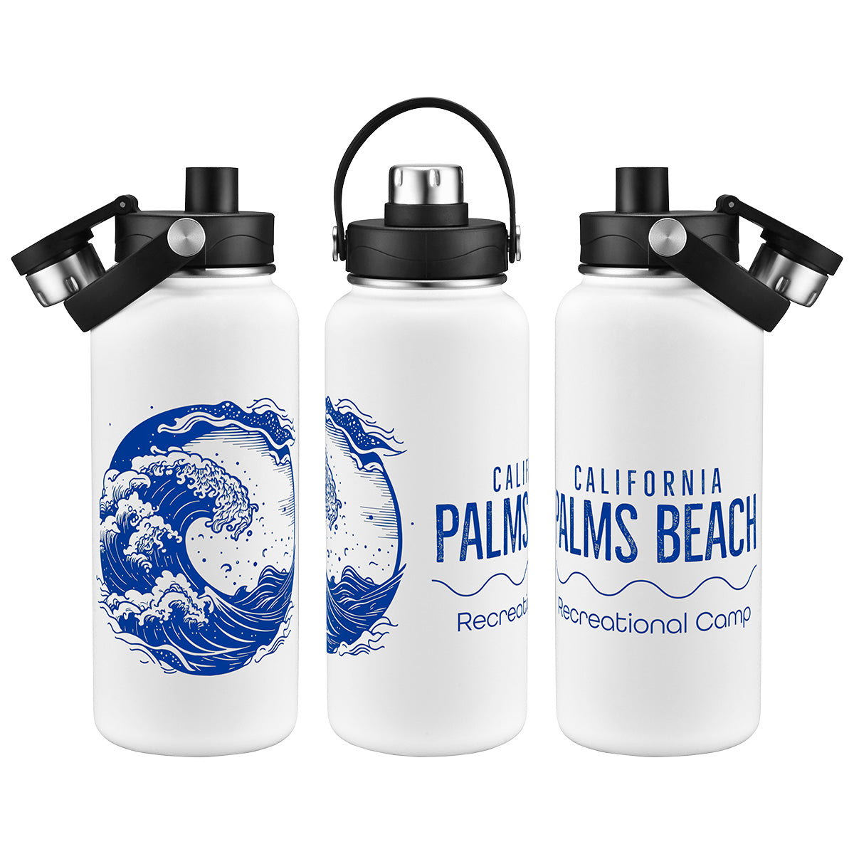 Bresso 34 oz Vacuum Insulated Bottle with Twist Top Spout