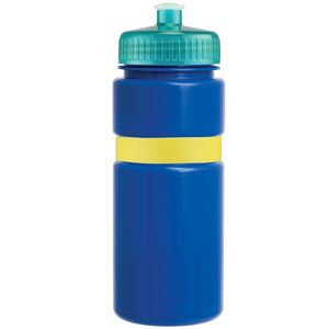 Blue/Yellow Band/Translucent Aqua Lid Blank