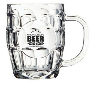 ~ Britannia 20oz clear glass mug - Bulk Packaging/Pallet