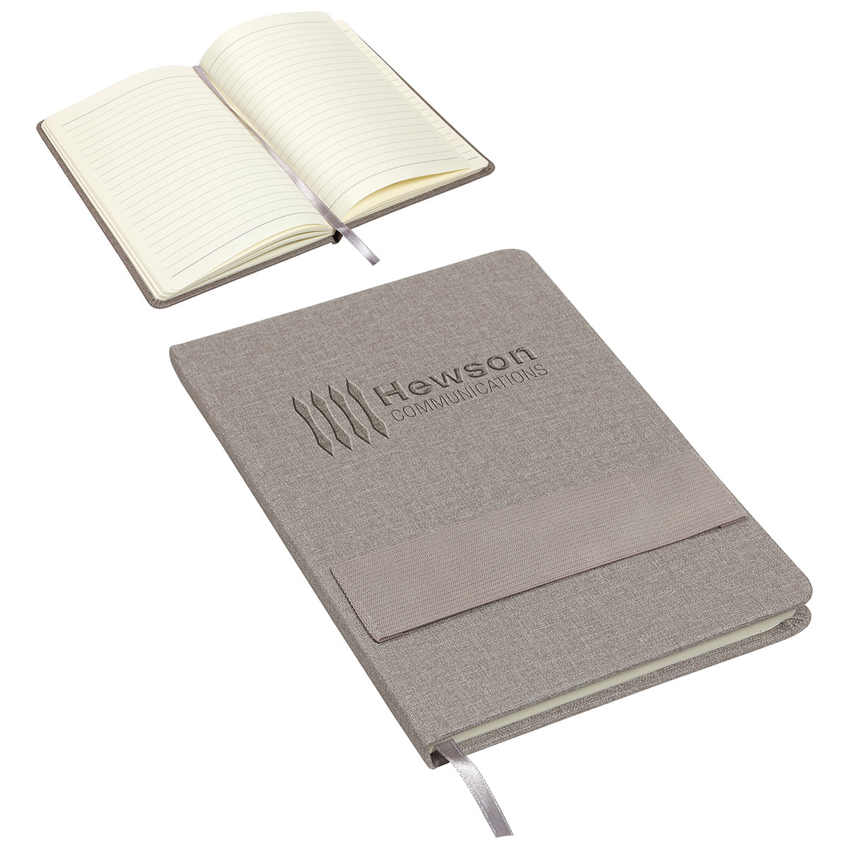 Council Textured Journal with Phone + Pen Holder