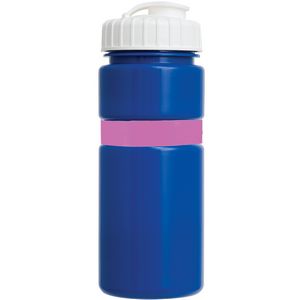 Blue/Pink Band/White Lid Blank