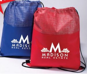 Silver tone Drawstring Bag